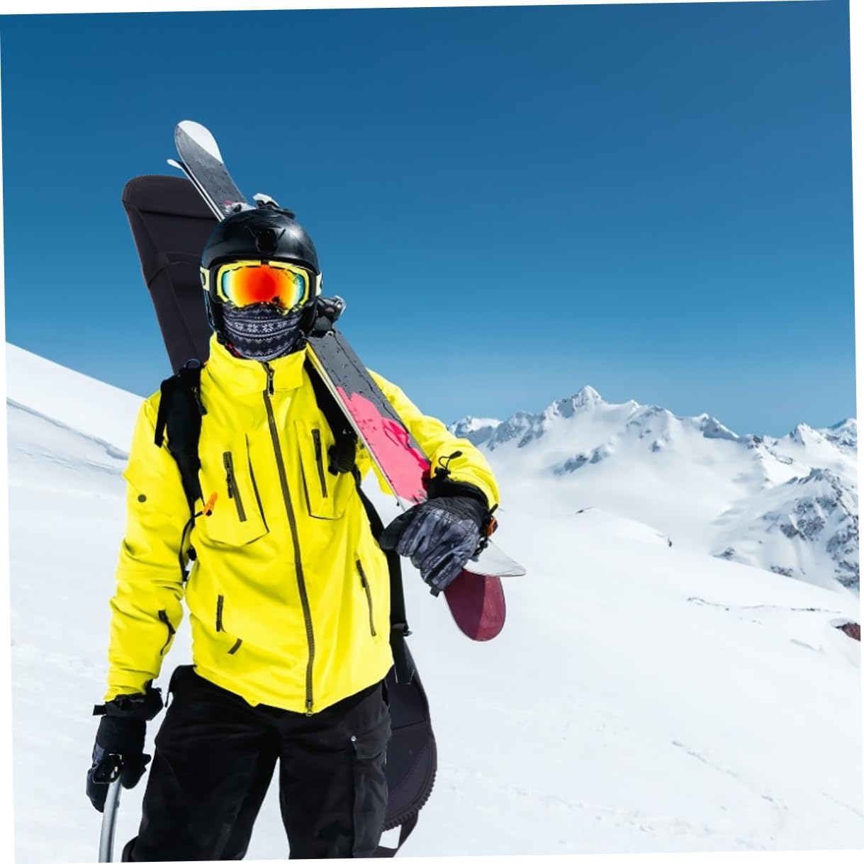 Snowboard Bag and Ski Gear Storage Cover Lightweight Black Snowboard Protection Case with Shoulder Straps for Convenient Winter Sports Transport