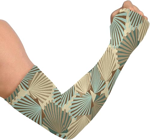 Miniatura 8 de Mangas de jardinería con protección solar de granja, mangas refrescantes para los brazos para mujeres y hombres con agujero para el pulgar, patrón