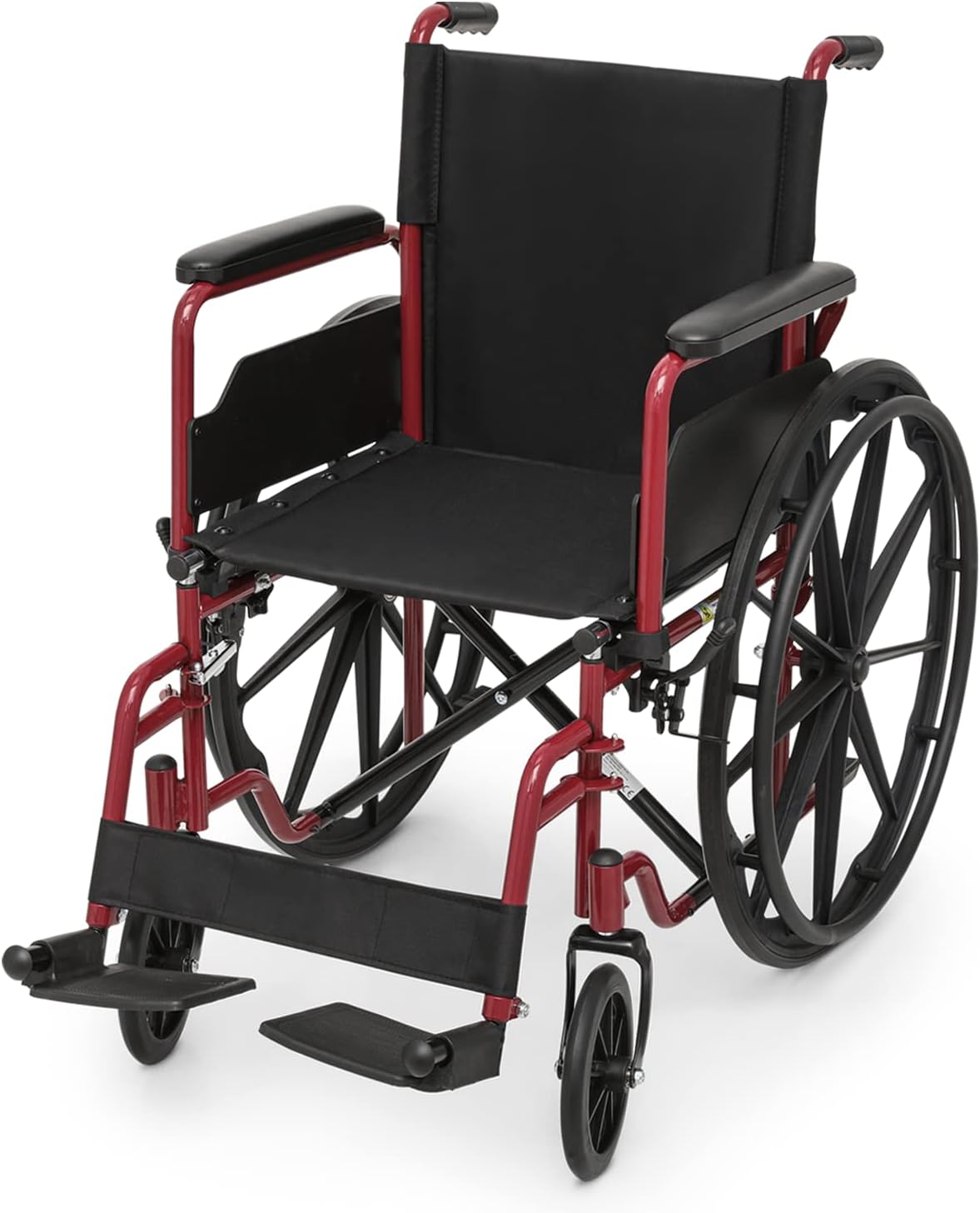 Magshion Folding Wheelchair with Seat Cushion, HeavyDuty