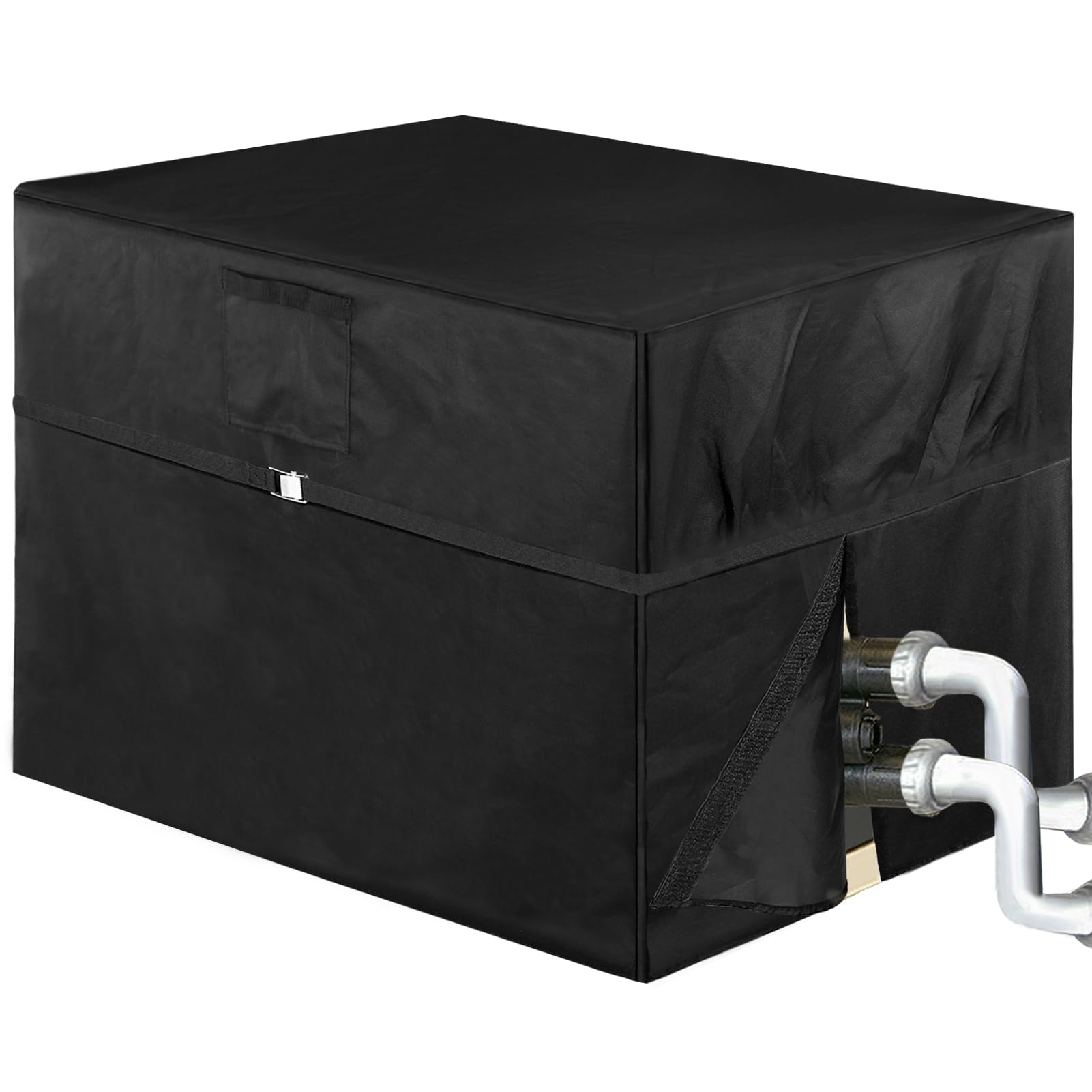 PAMASE Pool Heater Cover - 37.5" L*24.5" W*30" H fits MasterTemp EC-462027 Pool Pump Cover for Winter, PVC Coated 600D Heavy Duty Antifreeze Equipment Shade, Insulation Rainproof Snowproof