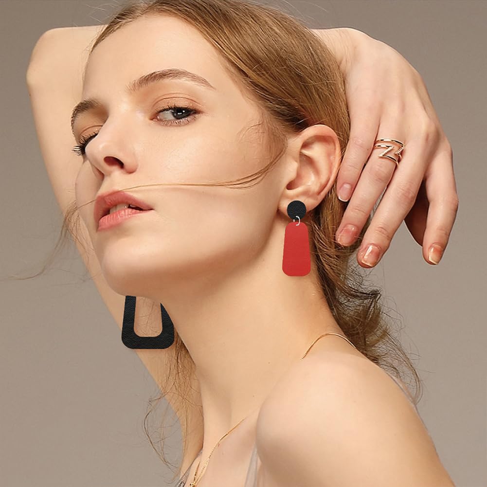 SUPERDANT Leder Stanzformen Creolen Für Frauen Statement Ohrringe Leder Stanzform Stanzmaschine 2 Stile Stanzmaschine Kunstleder Stanzform Für Frauen Und Mädchen Schmuck Baumelnde Ohrringe Geschenke