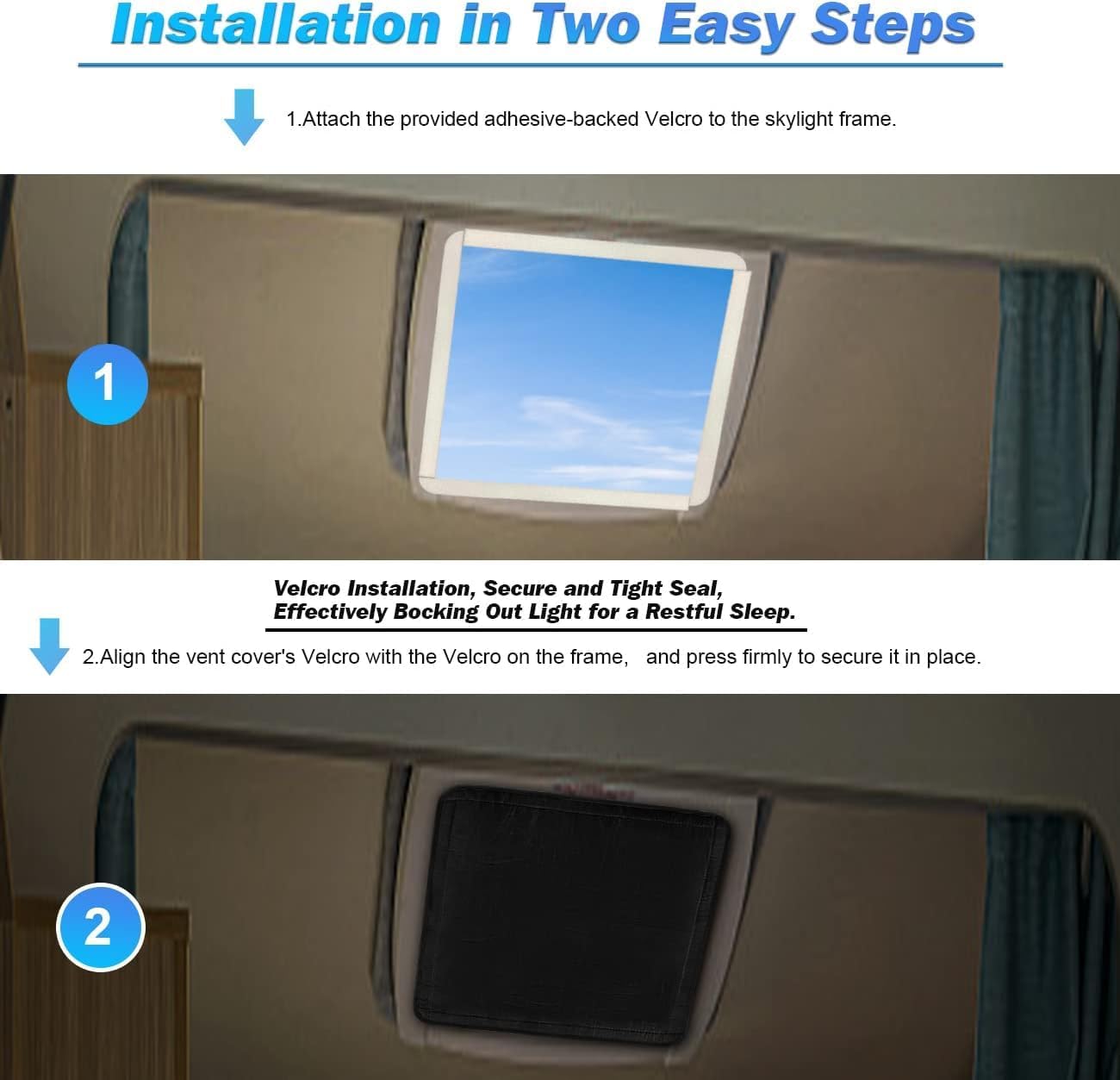 RV Roof Vent Skylight Insulator Cover 2 Pack+RV Vent Insulator and Skylight Cover