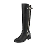 Women's Knee High Boots Wide Calf Low Heel Riding Boots Fall Tall Boots for Women