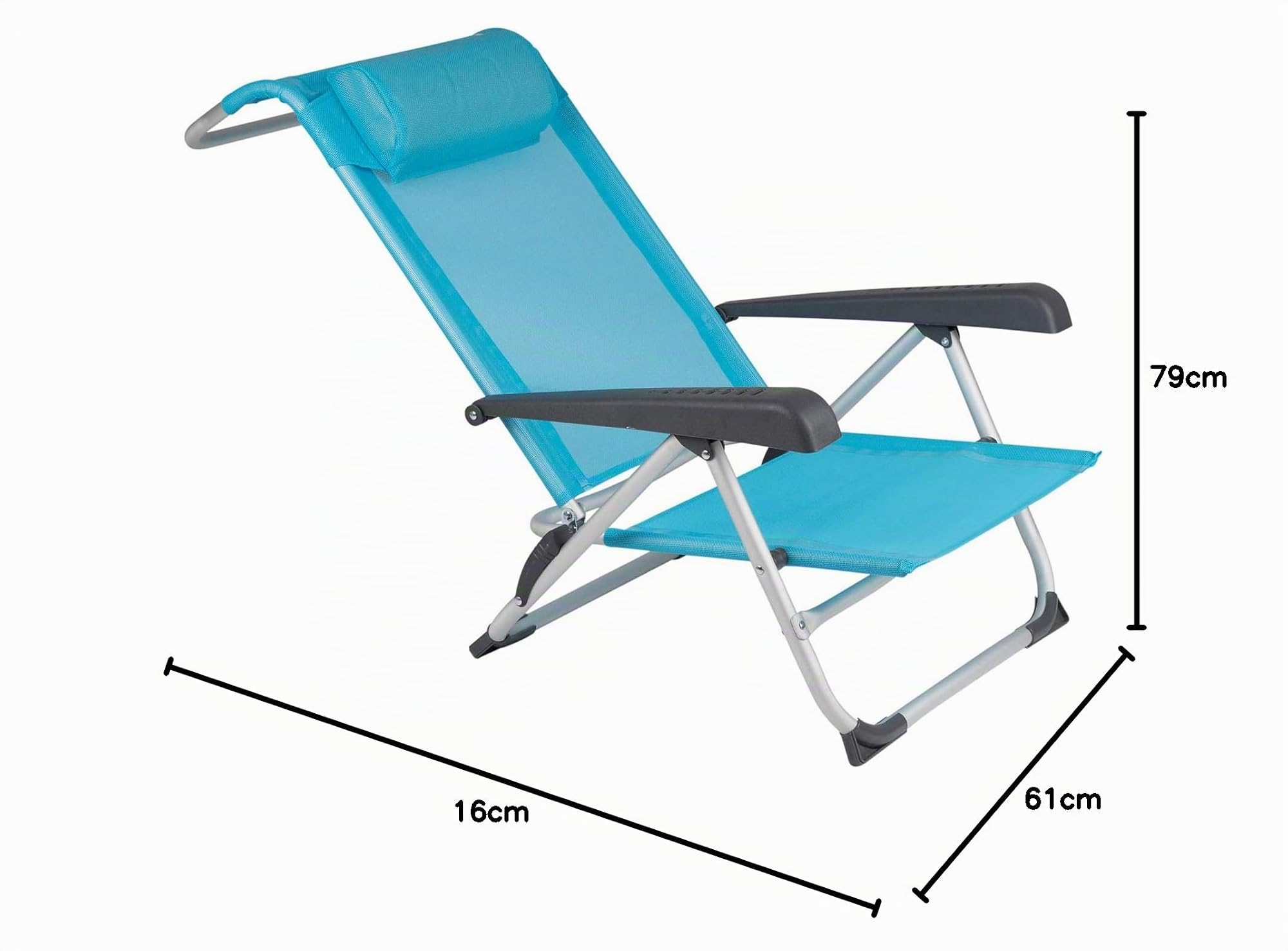 Bo-Camp - Chaise de Plage - Saint-Tropez - Bleu
