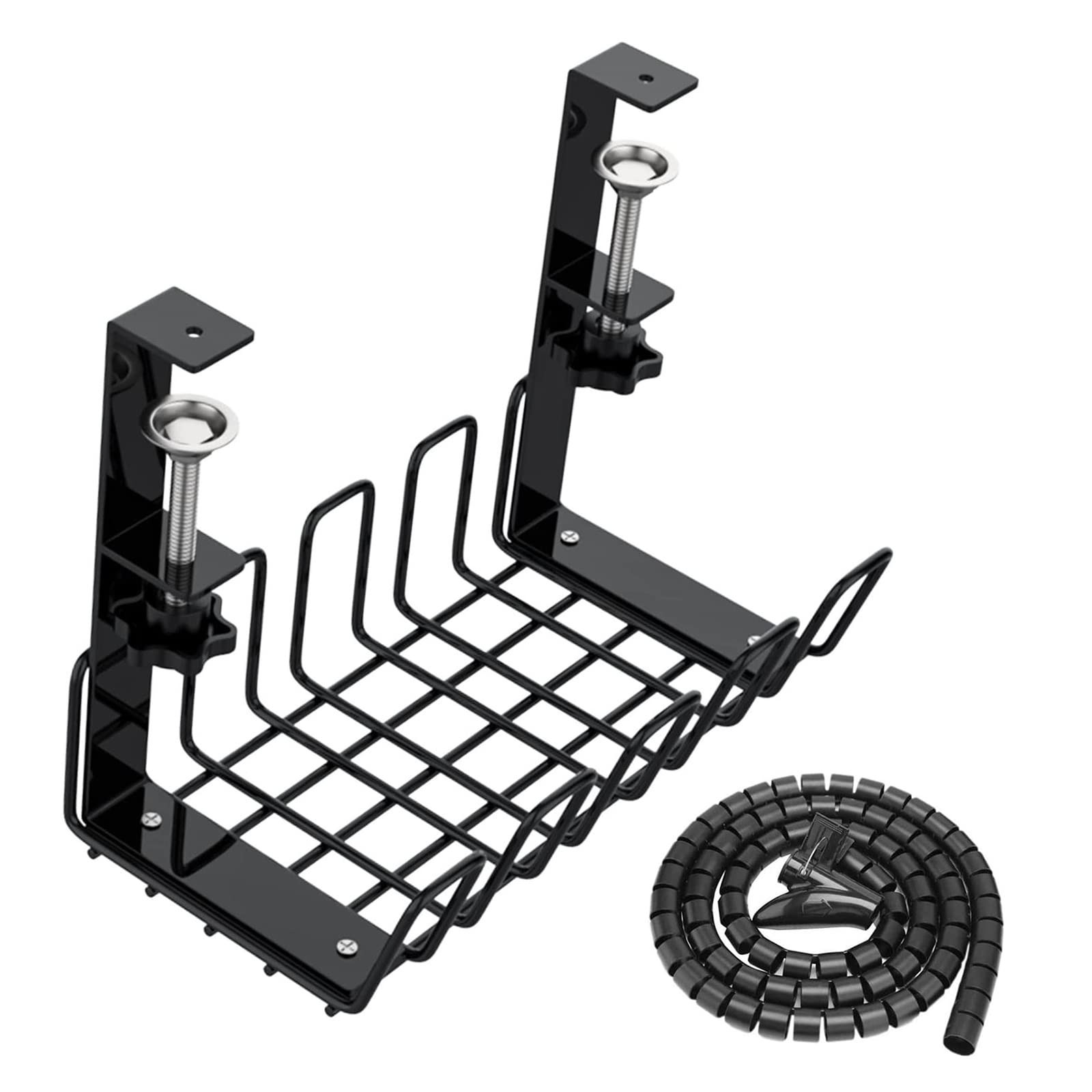 Amazon.co.jp: ケーブルトレー 机の下 配線整理 穴あけ不要 簡単な