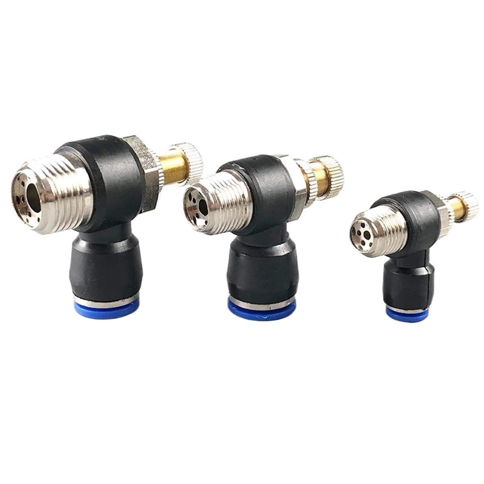 20Pcs SL 4 6 8 10 12mm Fast Connection Pneumatic Fitting M5 1/8 1/4 3/8 1/2 Lnch Air Speed Regulating Valve Throttle(SL4-M5)