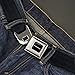 Buckle-Down Belt, Seatbelt Buckle Reclaimed Black Panel
