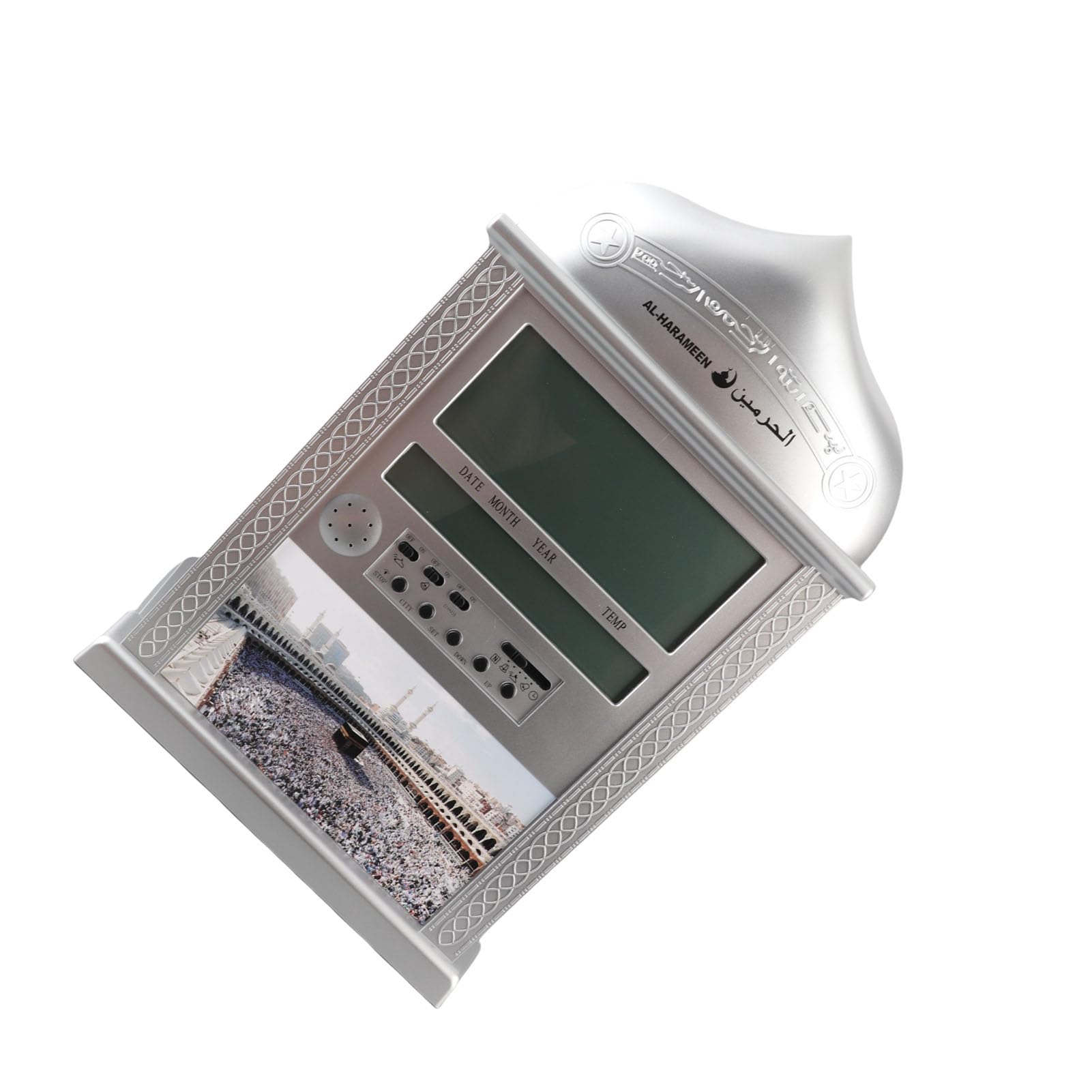 Reloj Azan Digital con Calendario (Plata)
