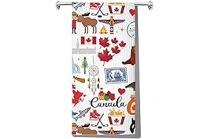 JNIAP Canada Kitchen Towel: A Canadian Gift with Maple Leaf and Flag Designs
