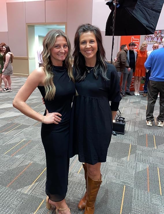 Dokotoo Womens Casual Dresses Tunic Dress Empire Waist Short Sleeve Crew Neck Flowy Babydoll Dress - Image 3