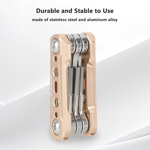 Miniatura 6 de CAMVATE Kit de herramientas múltiples plegables 6 en 1 (oro)-3803