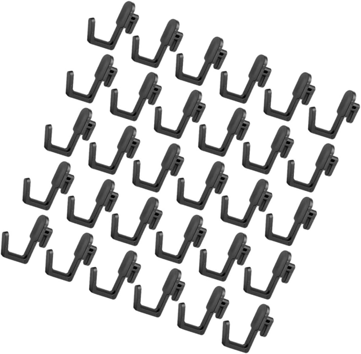 Unomor 30pcs Peg Board Hook Steel Pegboard Panel Locking Pegboard Hooks Peg Board Wall Display Metal Pegboard Hook Peg Locks for Organizing Metal Peg Hook Tools Ordinary The HIPS Appendix
