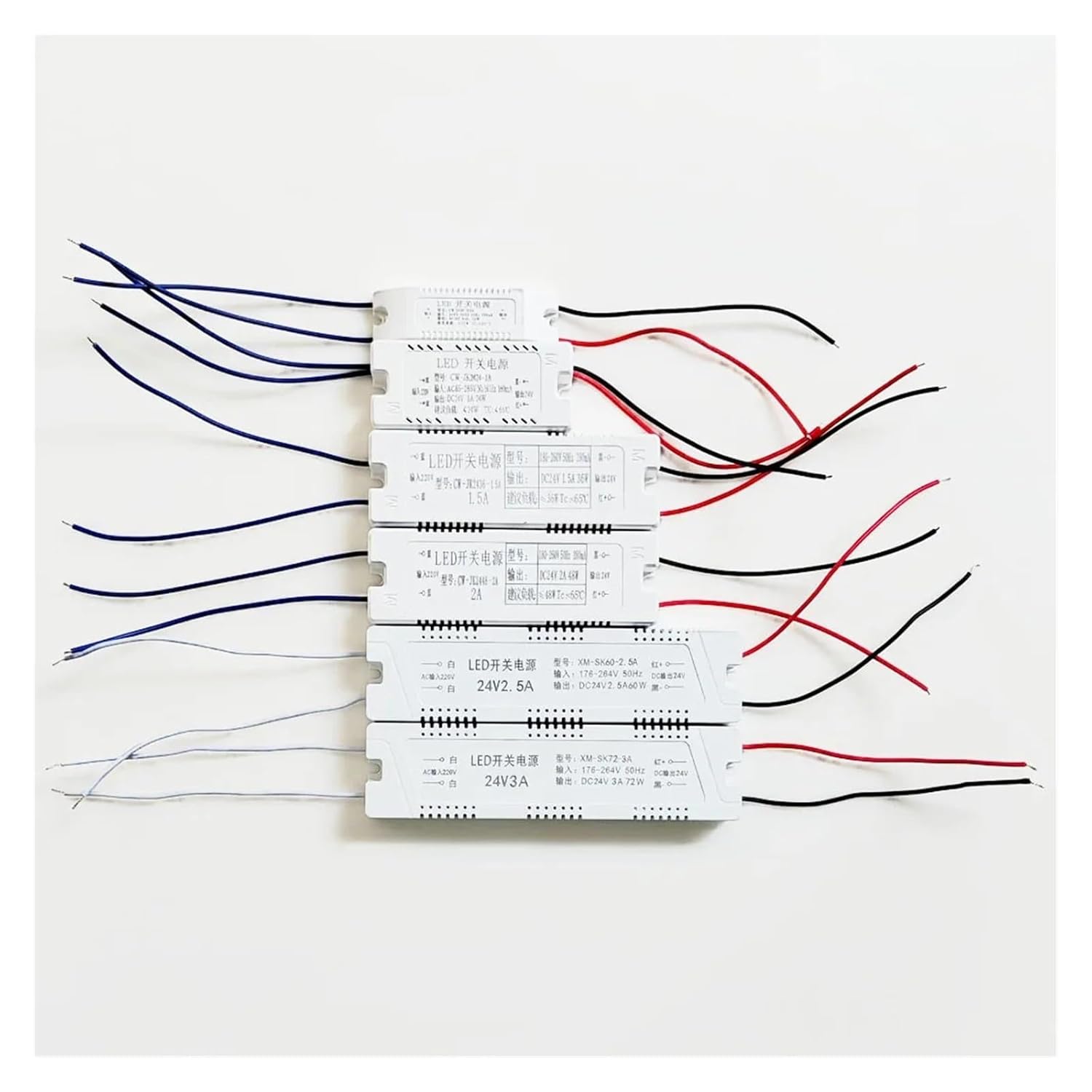 24V Power Adapter 220V to 24V Lighting Transformer 12W 36W 48W 60W 72W DC24 Volt LED Strip Driver(DC24V-60W-2.5A)