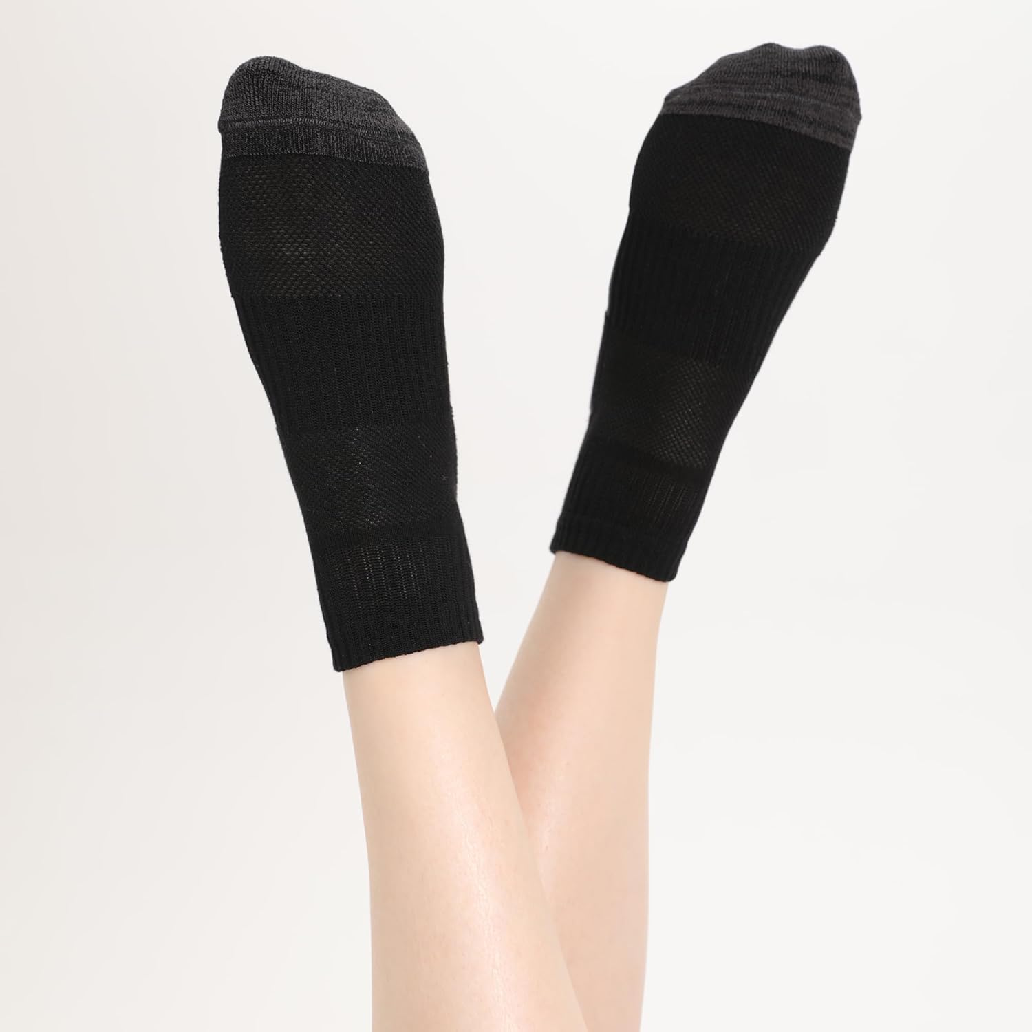 BAMBOO COOL Ankle Socks Womens Athletic Running Socks Moisture-Wicking Bamboo Viscose Cushioned Anti-Blister 5/6 Pairs - Image 5