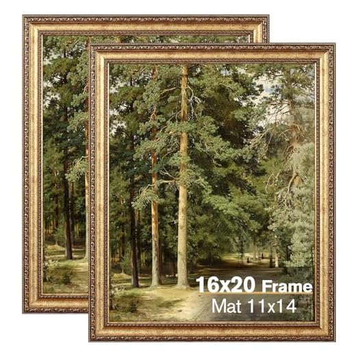 Vintage Gold Picture Frames Set of Two