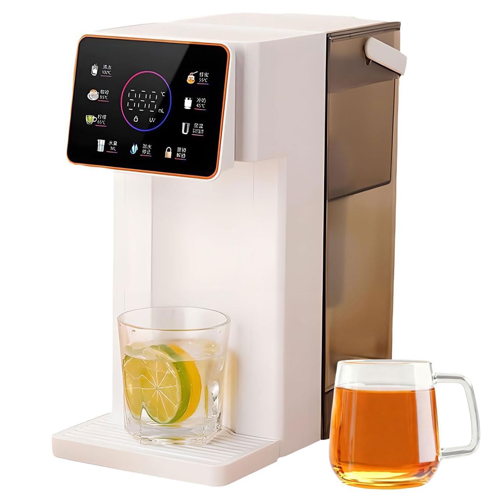 Dispensador de agua caliente instantáneo de 3 litros con pantalla táctil LED de encimera