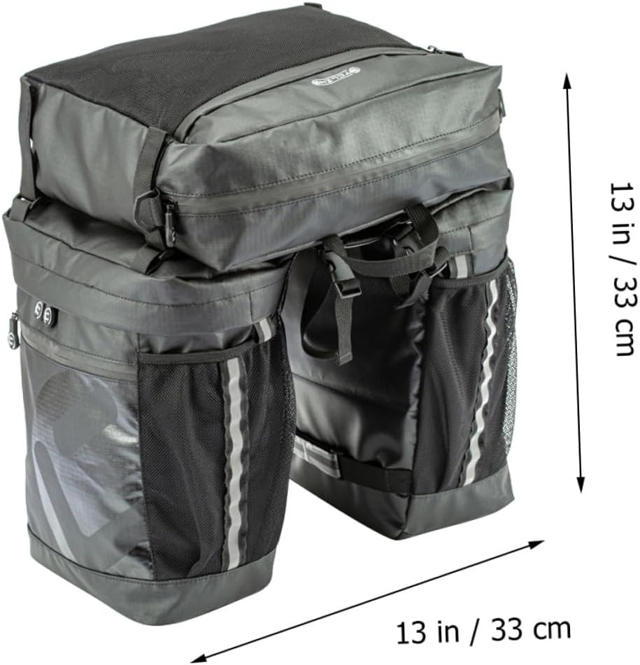 Waterproof Bike Rear Shelf Bag 50l Large Capacity Cycling Pannier Saddle Bag for Mountain Bike Travel and Long-distance Riding