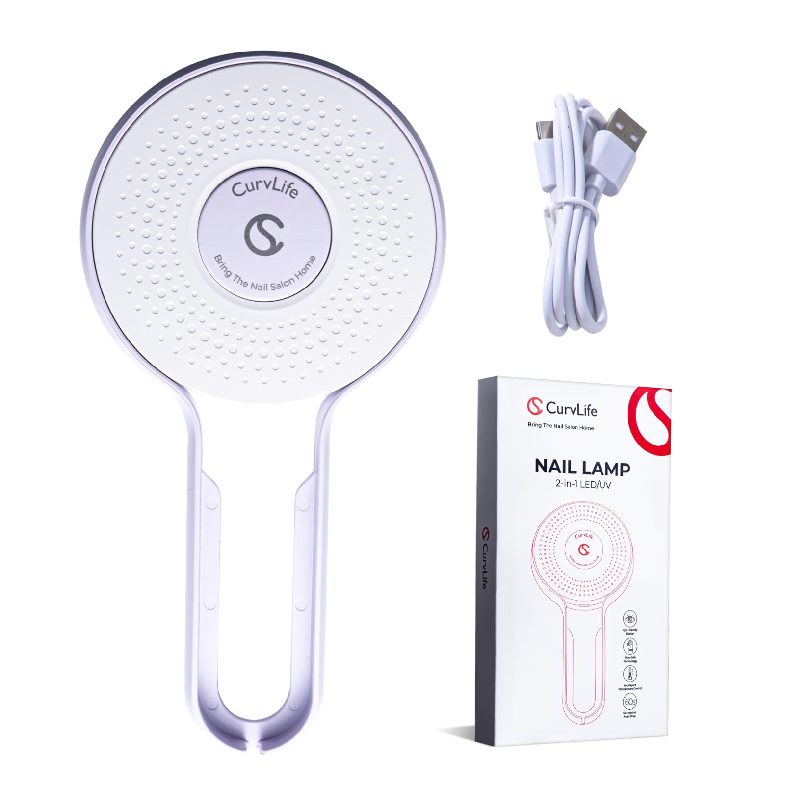 Amazon.com: CurvLife Portable 36W UV LED Gel Nail Lamp, Nail Tips