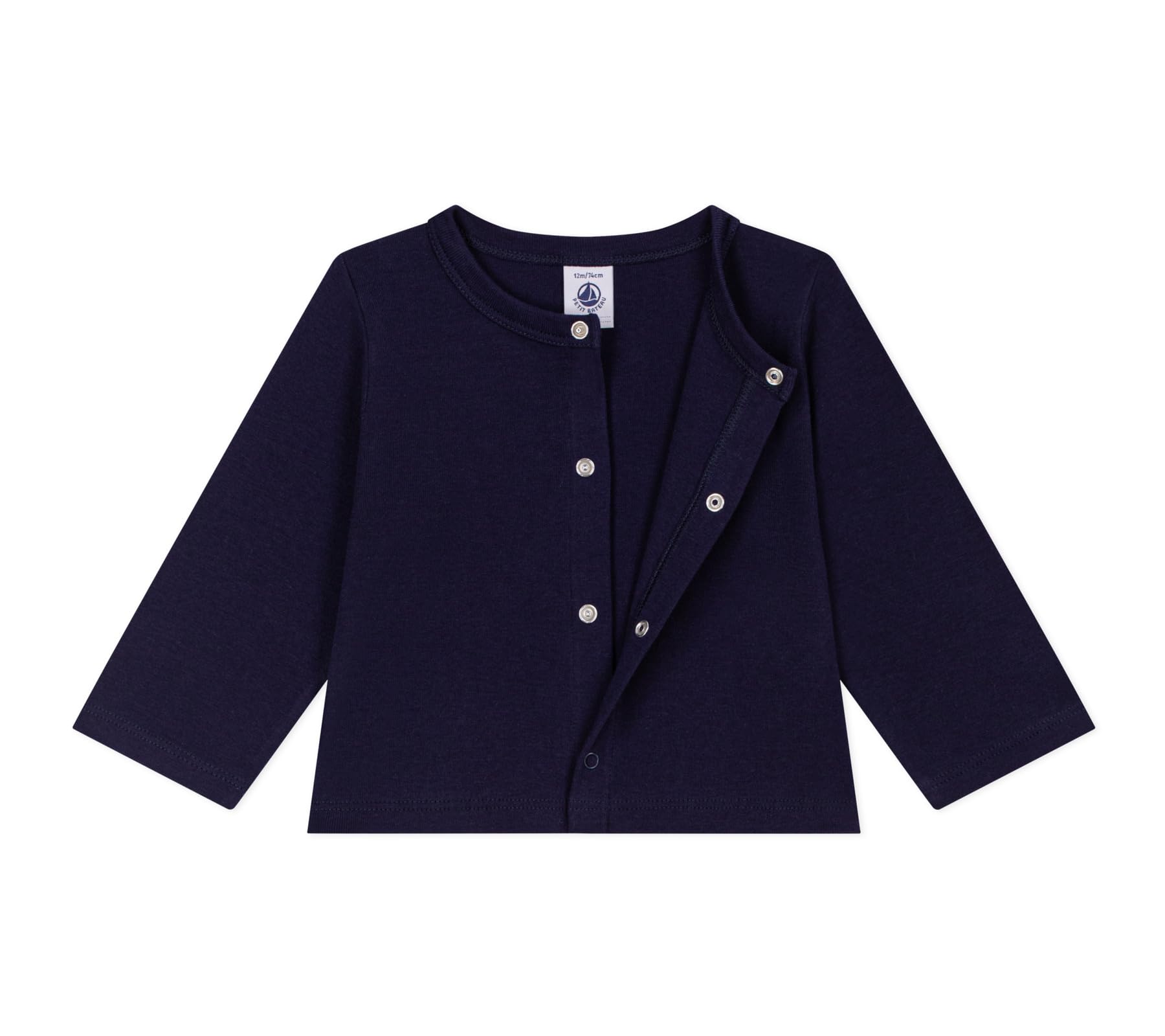 Petit Bateau Cardigan Bébé en Coton Uni Bleu A0fpx01 Vêtements Jour Bébé garçon (Lot de 1)