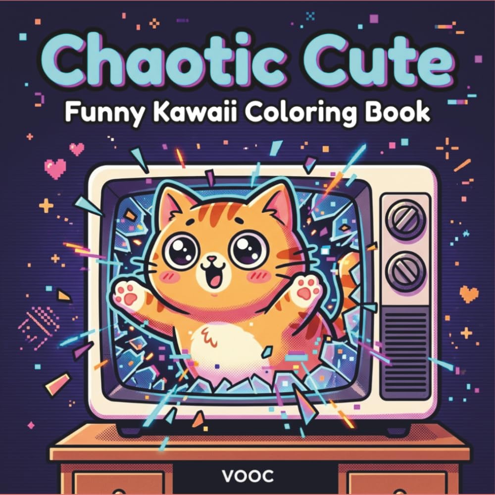 Chaotic Cute: unny Kawaii Coloring Book - Chibi Animals with Attitude, Tiny Villains, Bold Easy Designs for Stress Relief and Humor (Pawsitively Naughty - Funny and Cute Coloring)