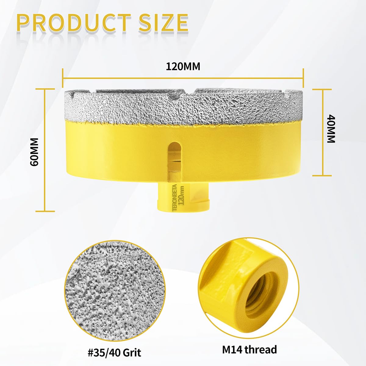 Teronbeta Diamond Core Drill Bit 120mm - Image 2
