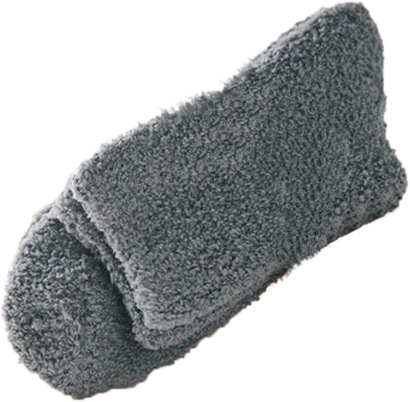 Home Men Boy Soft Bed Floor Socks Fluffy Warm Winter Color Christmas Socks