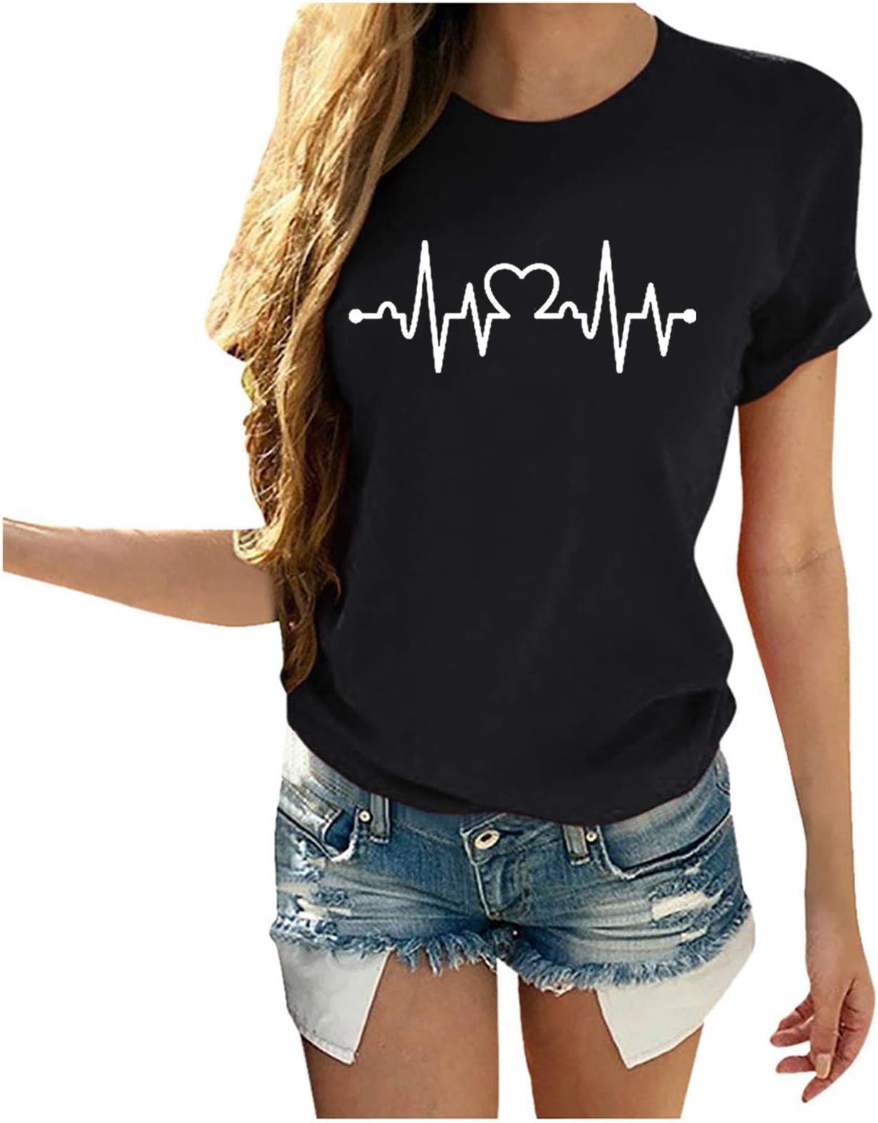 Franterd Mommy & Me Mom & Baby Parent-Child Letter T Shirt Family Matching Clothes Outfits