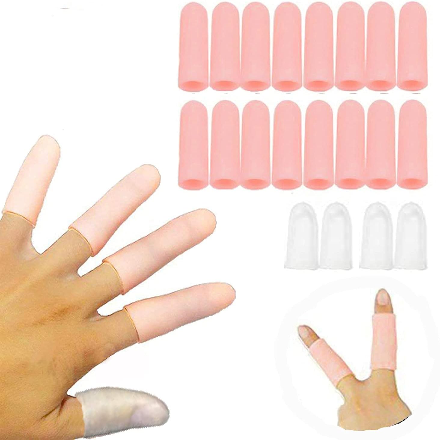 14 Pack Gel finger sleeves