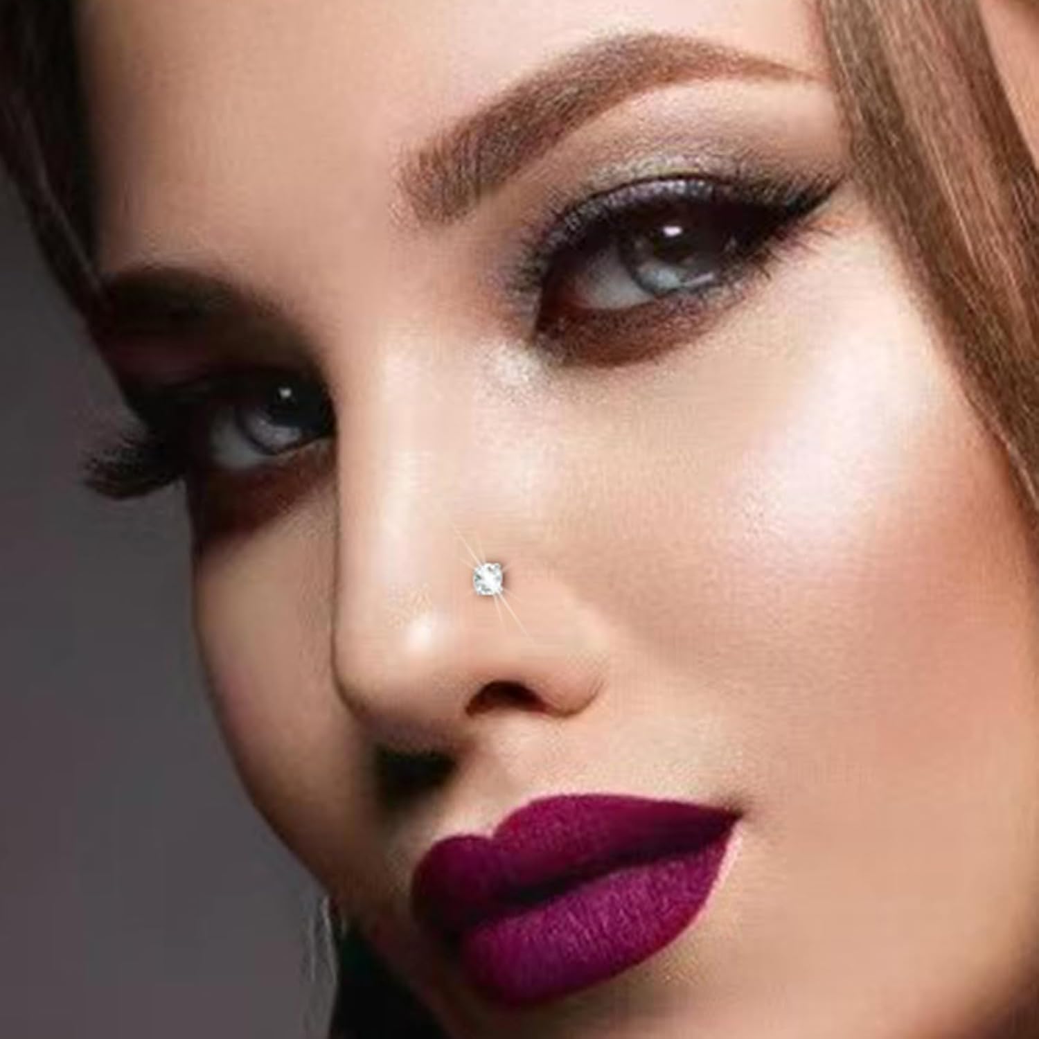 14k Gold Plated 316L Surgical Steel 22g/20g/18g Nose Rings Studs L-Shape Bone Screw Nostril Piercing 1.5mm 2mm 2.5mm 3mm 3.5mm 4.5mm CZ Nose Studs for Women - Image 6