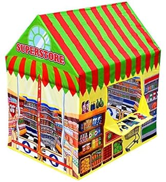 AdiChai Super Store Tent HouseKids Play Tent Indoor Outdoor - for Boys Girls Baby Toddler Playhouse House Castle Foldable Tent