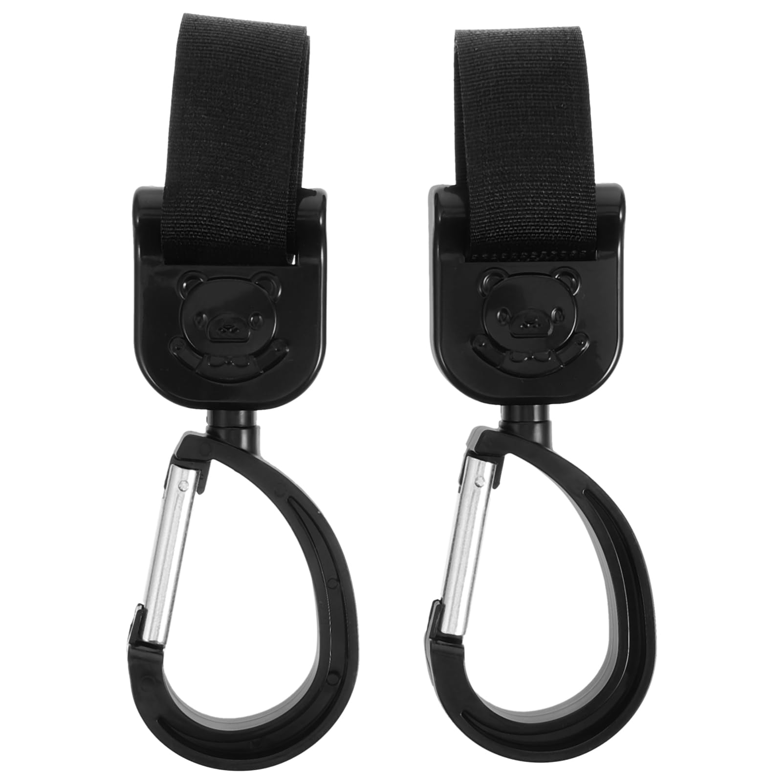 ERINGOGO 2Pcs Rotating Stroller Hooks Stroller Accessories for Hanging Bags Lightweight and Easy to Install Durable and Design for Diaper Bags