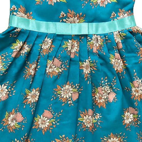 Image of TotzTouch Baby Girls Gathered Floral Printed Dress
