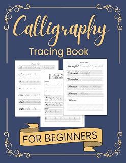 Mary Simply Calligraphy Practice Tracing Book for Beginners: Traceable Uppercase & Lowercase Letters, Blank Pages, 8.5x11 Inches