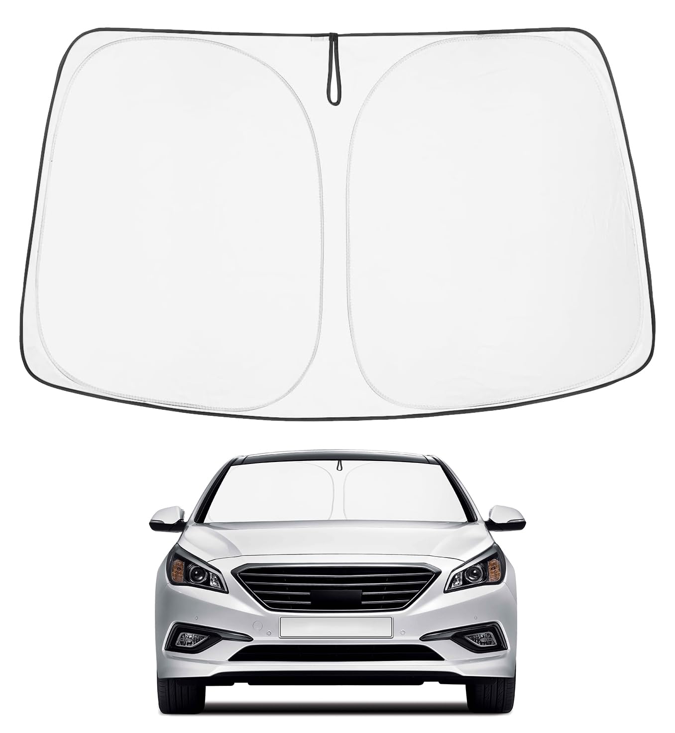 Proadsy Custom Fit Car Windshield Sun Shade for 2015-2019 Hyundai Sonata