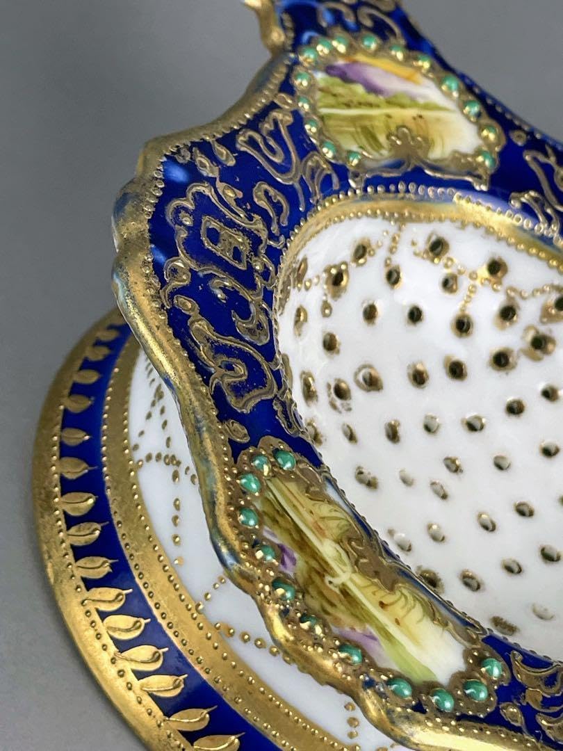 オールドノリタケ ティーストレーナー 茶漉し ジュエル ジュール