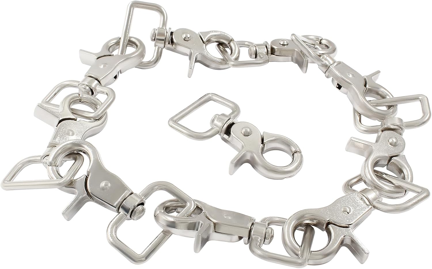 Hordion 10Pcs Swivel Snap Hooks Heavy Duty Trigger Snap Clasp Keychain Hook