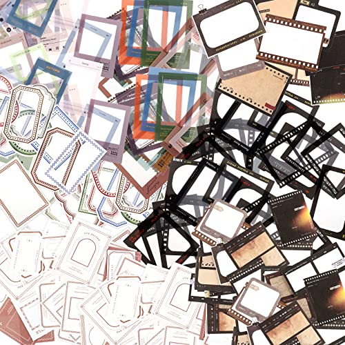 135 Pieces Diy Pet Decorative Stickers 4 Set Assorted Frame Scrapbooking Stickers 2 Set Frame Scrapbooking Paper Diy Craft Bullet Diaries Scrapbooking Planner Journal Notebook #TOP2