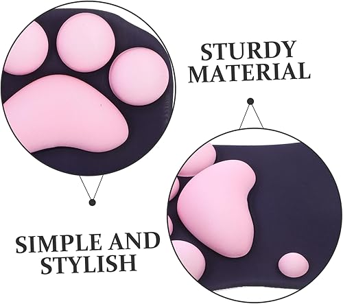 Miniatura 9 de FUNOMOCYA Alfombrilla de mouse para laptop, reposamuñecas, accesorios de escritorio para niños, soporte de muñeca para niños, soporte de reposo de