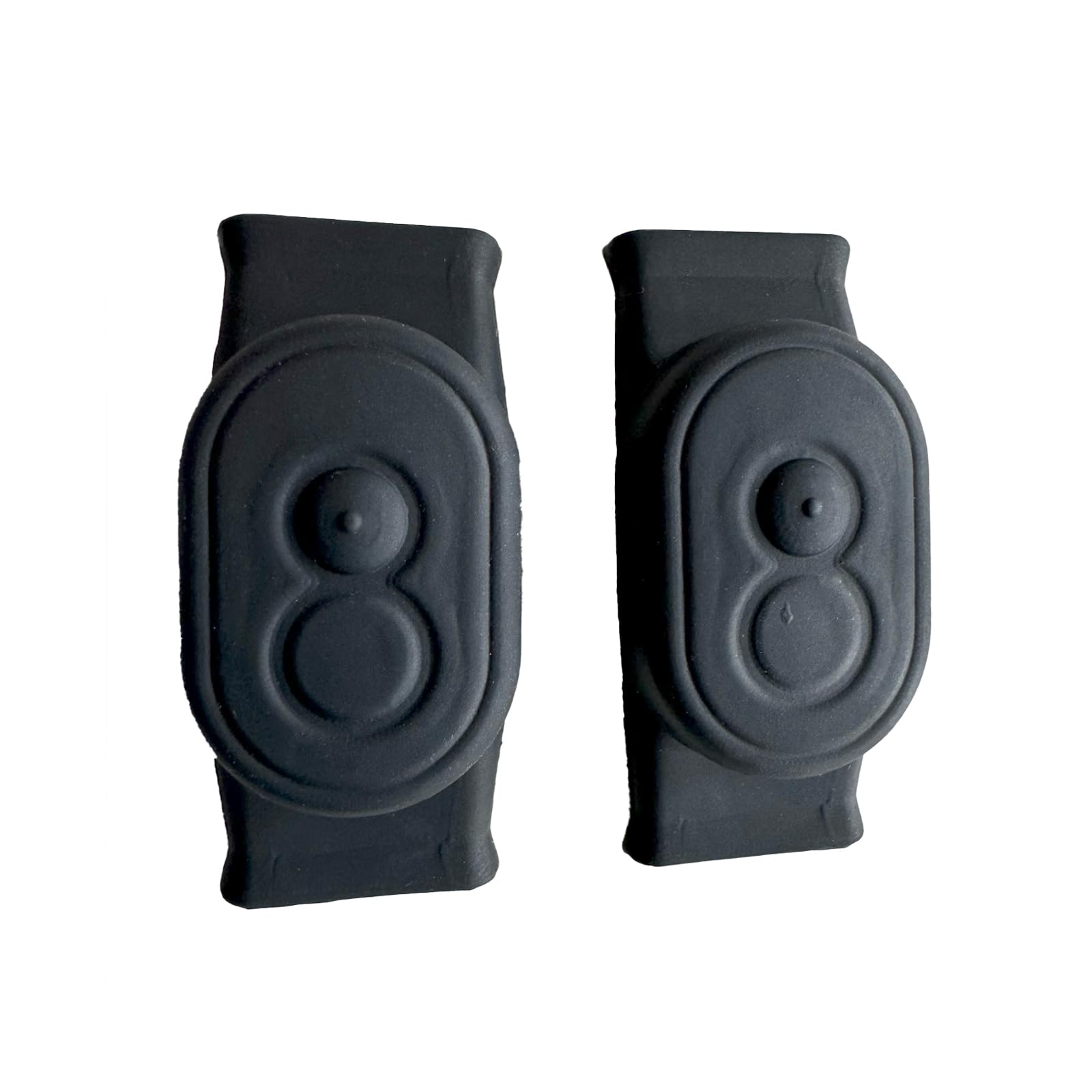 TabCat Protective Silicone Cases for V2 Cat & Kitten Homing Tags - Pack of Two - Splash-Proof Protection - Attaches To Cat Collars - Black