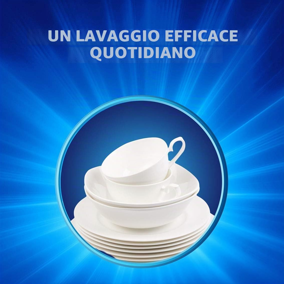Finish Powerball Classic - Detersivo al bicarbonato per Lavastoviglie, in pastiglie, 60 pezzi, 3 confezioni