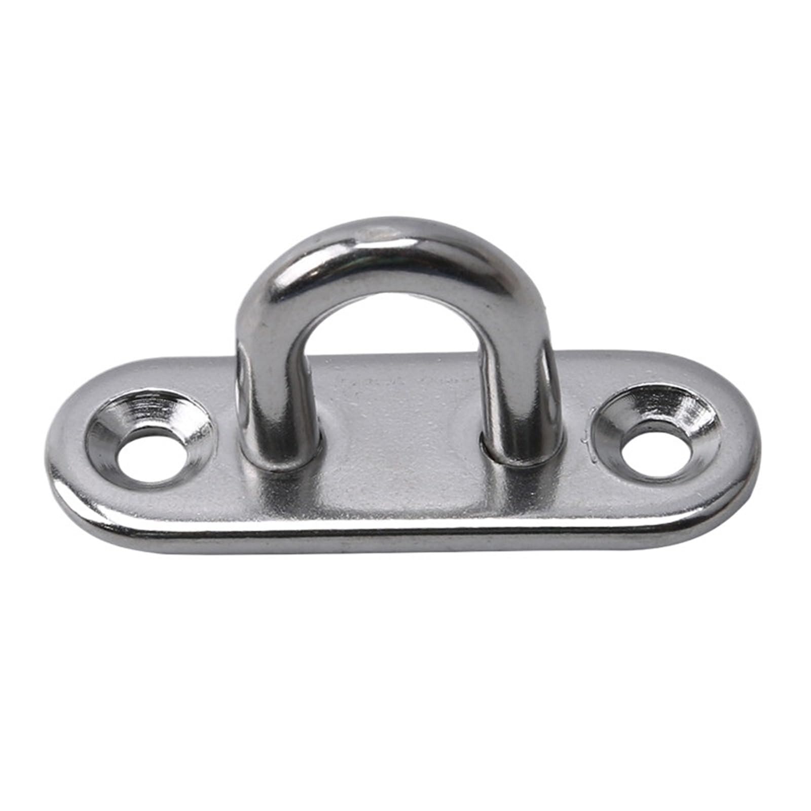 LTYKNGH Eye Plate 4pcs M6 M5 M8 Oval Eye Board Marine Deck Buckle Staple Boat Shade Sail Mounting Stainless Steel(M5)
