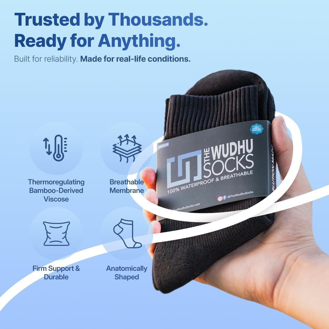 ABDEEZ The Wudhu Socks – Waterproof Socks for Men & Women Breathable for Outdoor Activities - Image 3