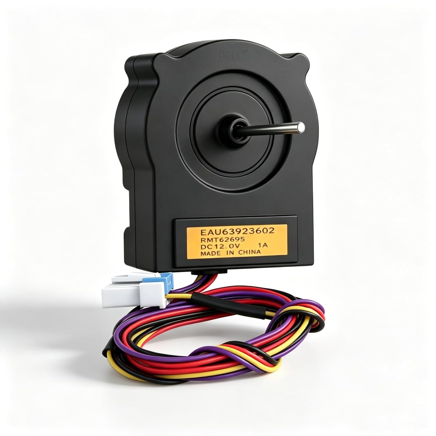 EAU63923602 Refrigerator Condenser Fan Motor Assembly Compatible with LG Refrigerators, Replaces AP6317196 PS12383670, Refrigerator Cooling Fan Motor Replacement Part