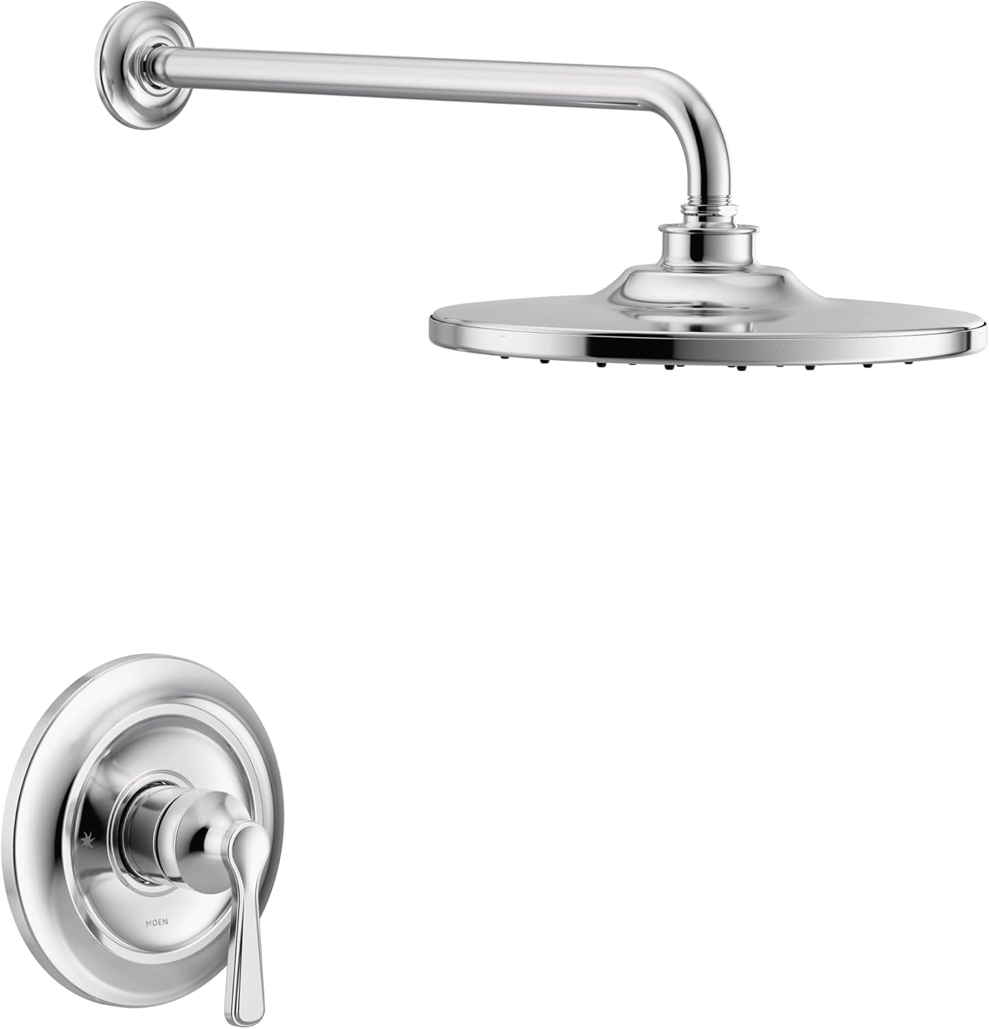 Moen UTS344302BL Colinet M-CORE 3-Series 1-Handle Shower Trim Kit, Valve Required, Matte Black