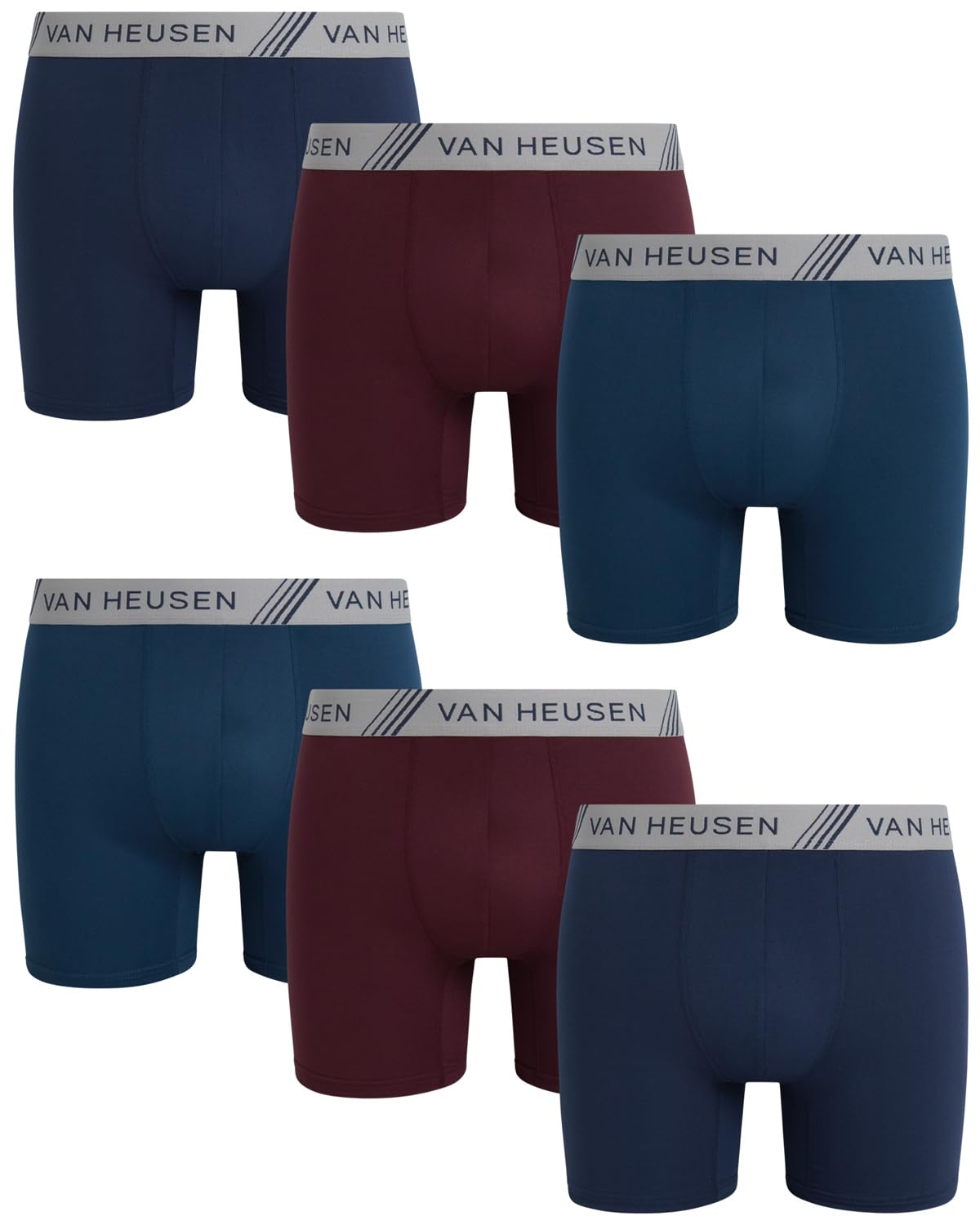 Van Heusen ropa interior para hombre en pack de 6 calzoncillos de algodón elástico cómodos 8
