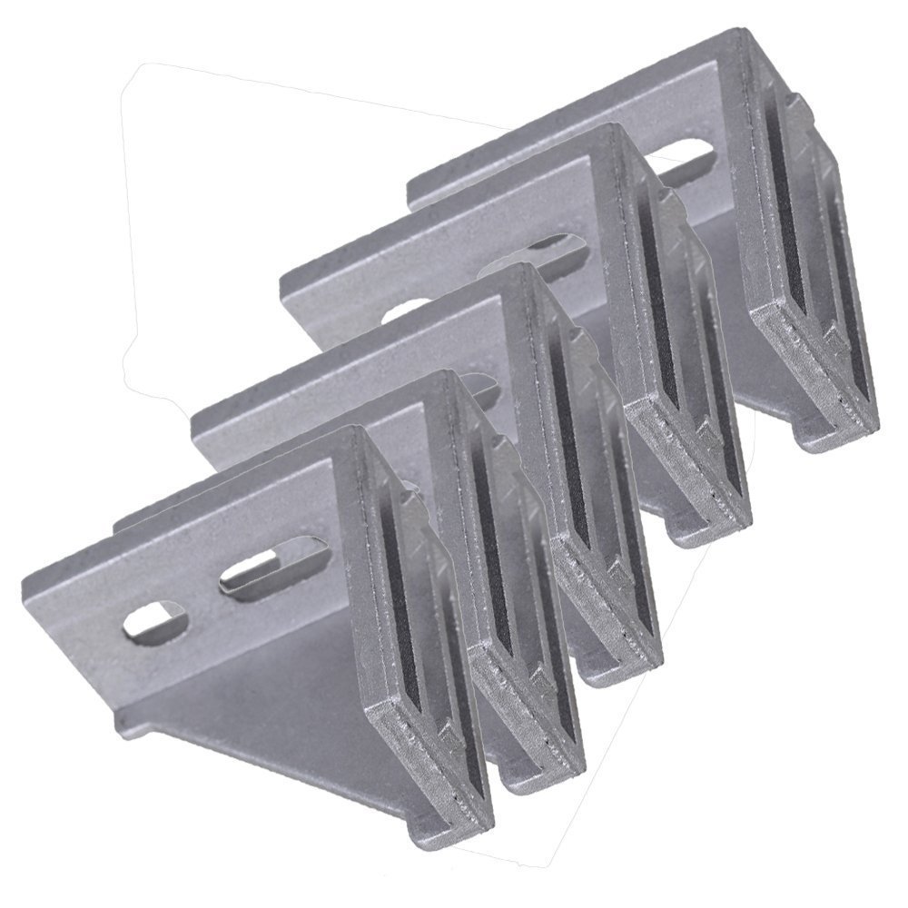 5pcs 58x58mm L Shaped 90 Degree Corner Brace Angle Bracket Fasteners