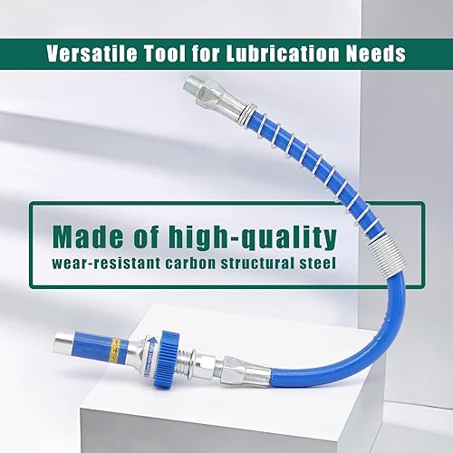 Miniatura 4 de Acoplador de grasa de alta presión con bloqueo, extensiones de acoplador de pistola de engrase de alta resistencia de 10 generación, boquillas