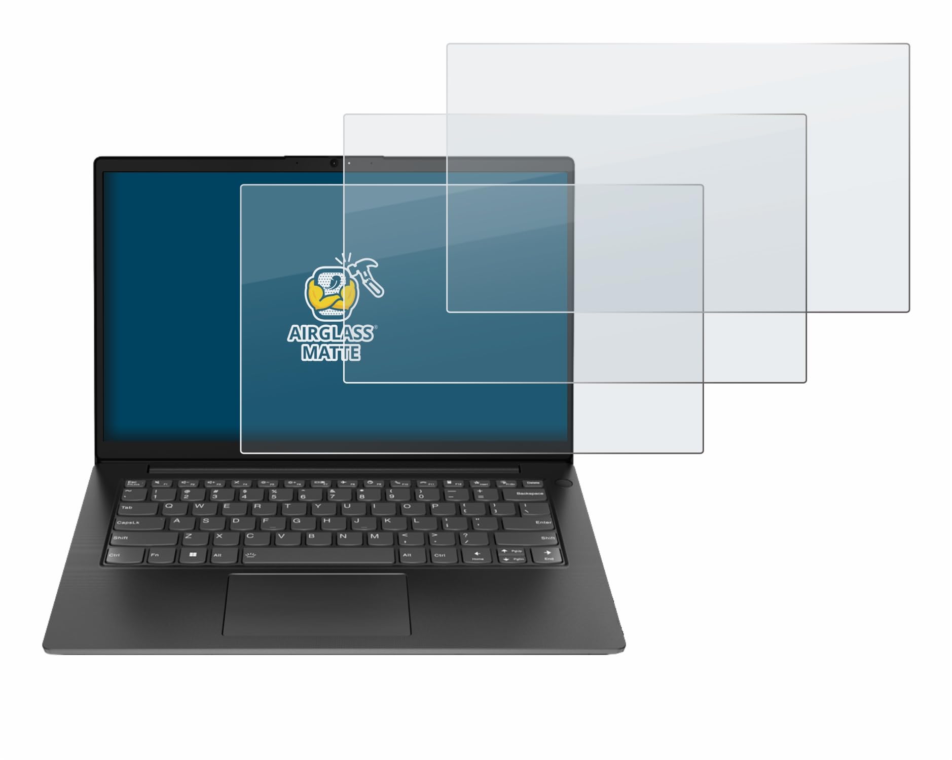 brotect 3 Pezzi Pellicola Vetro per Lenovo V14 Gen 5 | Opaca Protezione Schermo Made in Germany, Anti-Riflesso Durezza 9H Anti-Graffio