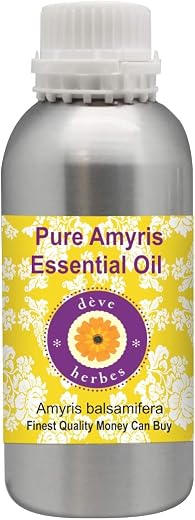 Deve Herbes Amyris Essential Oil (Amyris balsamifera) Pure | Non-Sticky | Non-greasy | Lightweight | Men & Women | All Ski...