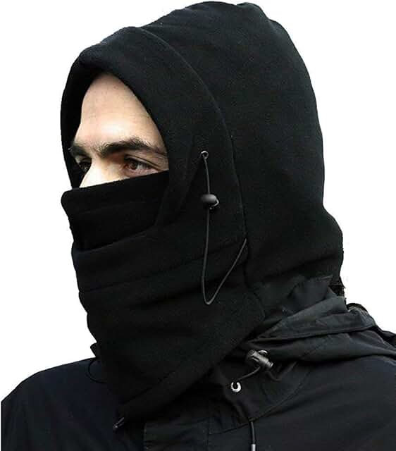 GSHLLO 2 Pcs 3 Hole Full Cover Mask Open Eyes Mouth Mask Black Cosplay Costume Hood Motorcycle Bike Face Mask Breathable Halloween Party Mask Headgear For Adult 13 thumbnail image